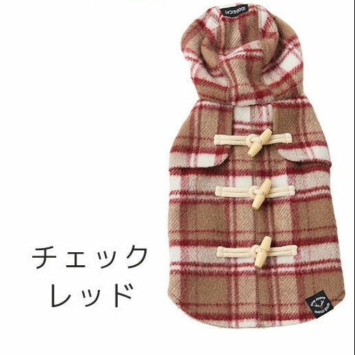 經典格紋保暖達夫大衣