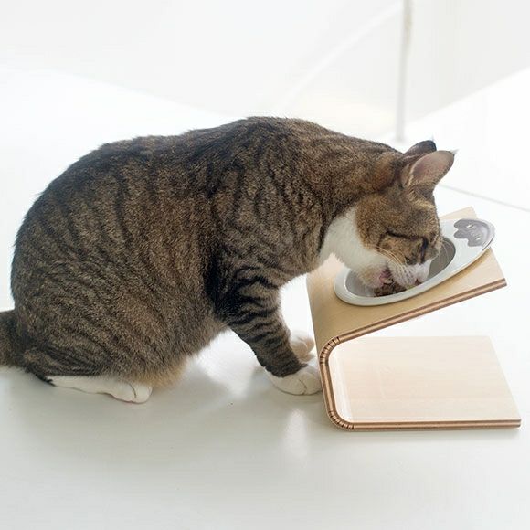 日本製木框寵物碗餐組