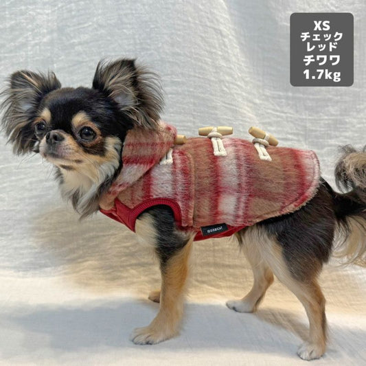 經典格紋保暖達夫大衣