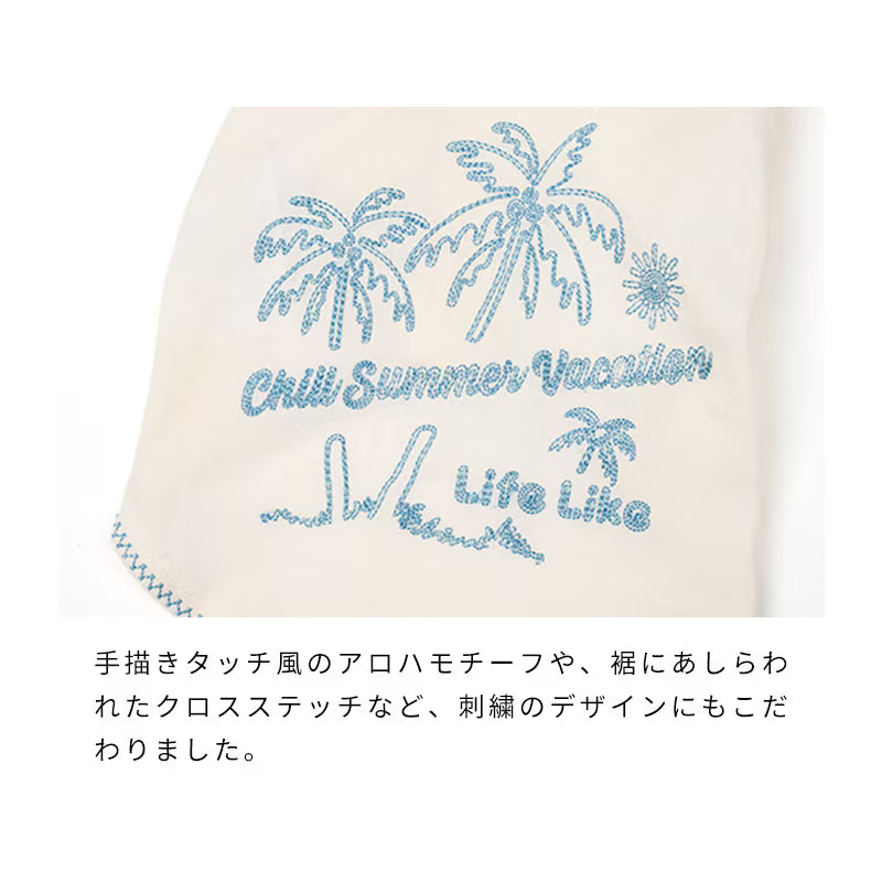 夏日海風刺繡襯衫 刺繡細節