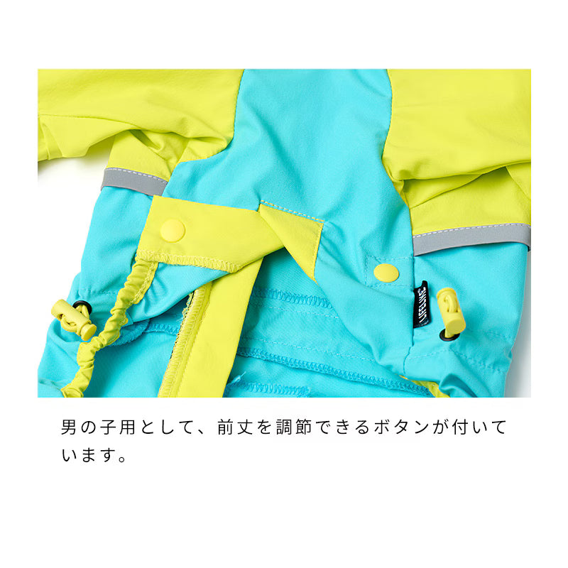 全包覆亮色防水連身雨衣