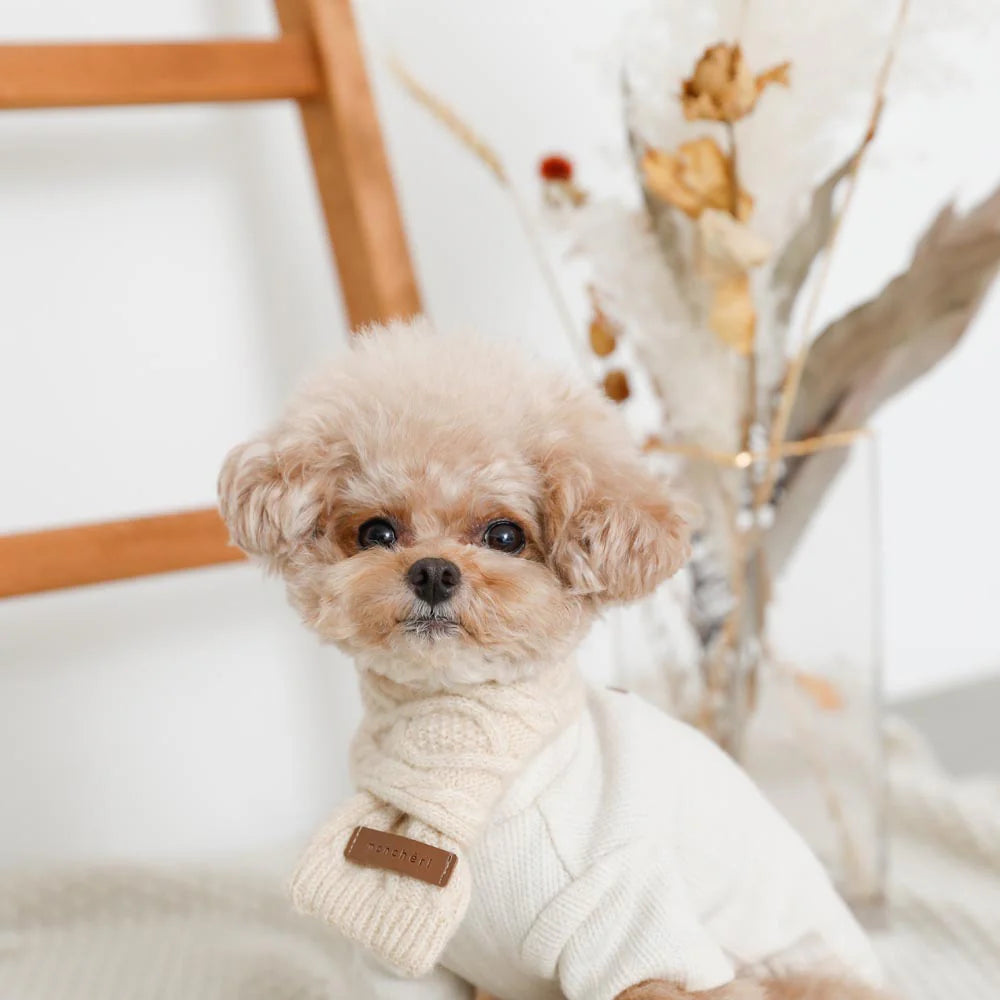 羊絨混合編織圍巾