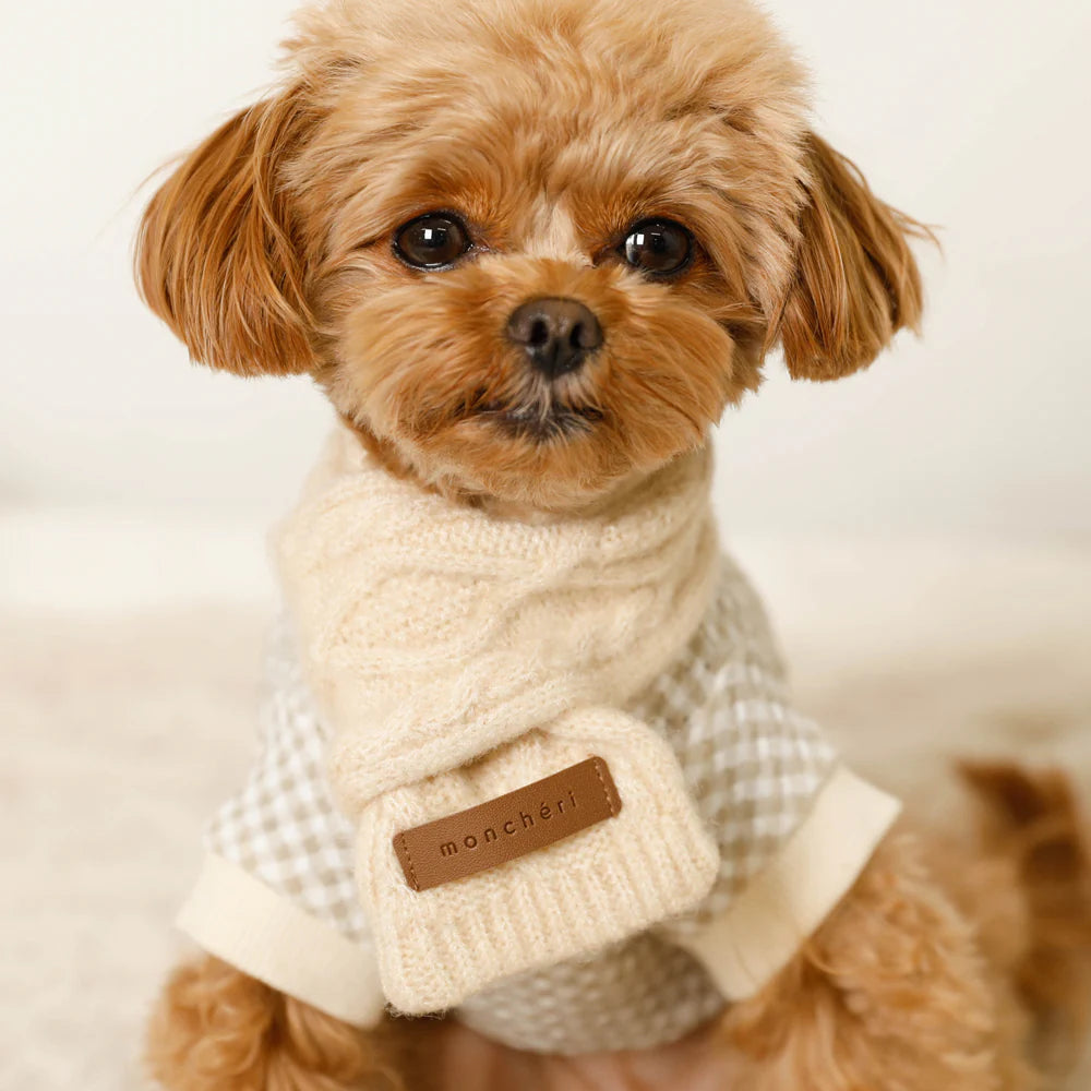 羊絨混合編織圍巾