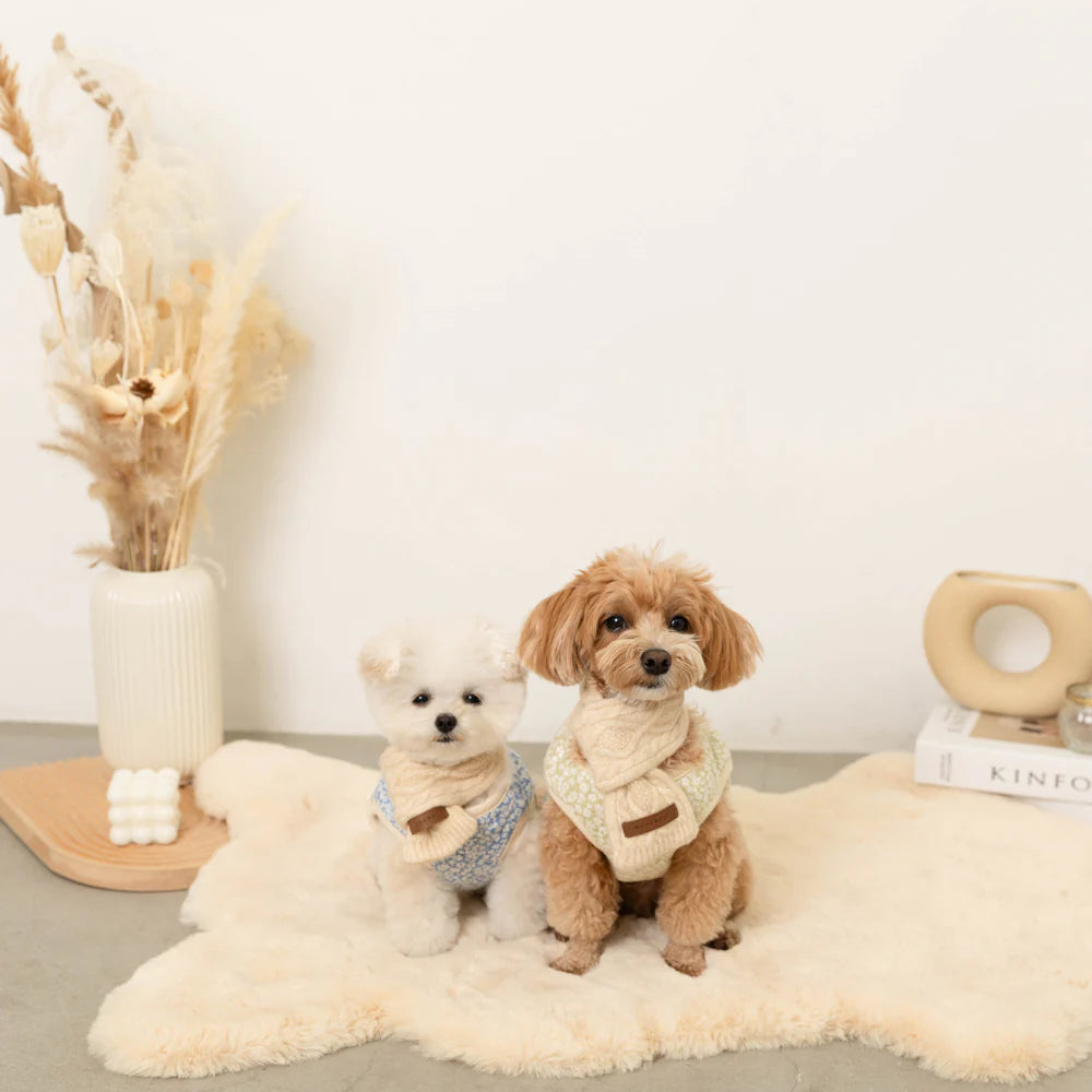 羊絨混合編織圍巾