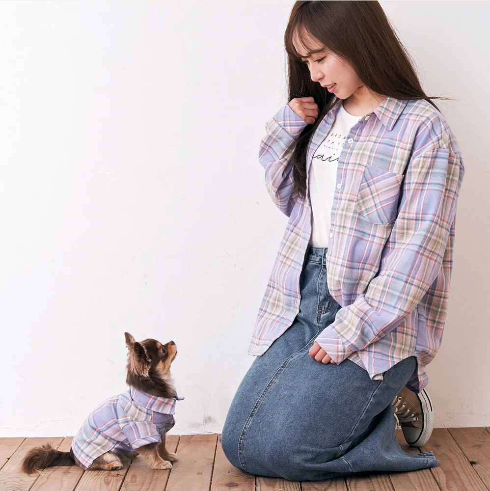 toutoucoco格紋襯衫親子裝※二件SET