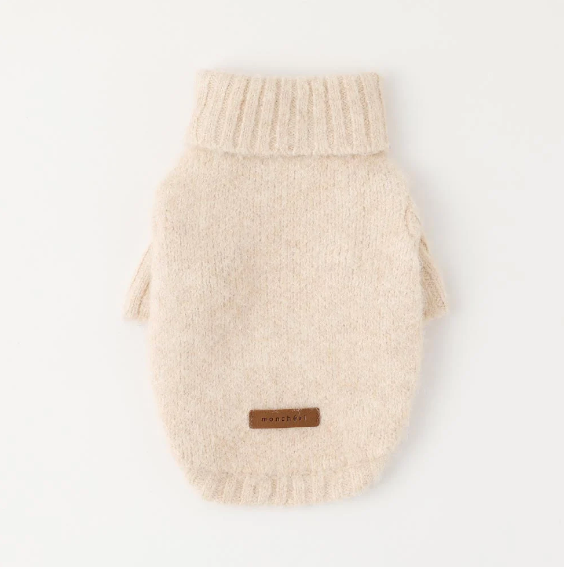 moncheri羊毛混合高領針織