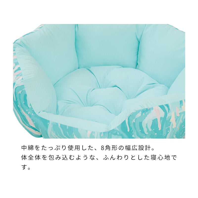 冰淇淋漸層紋涼感圓形寵物床