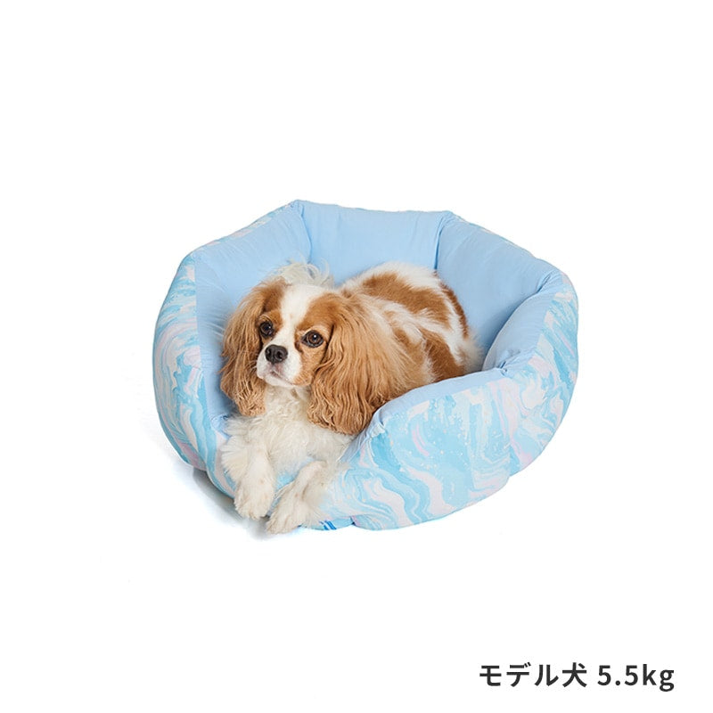 冰淇淋漸層紋涼感圓形寵物床