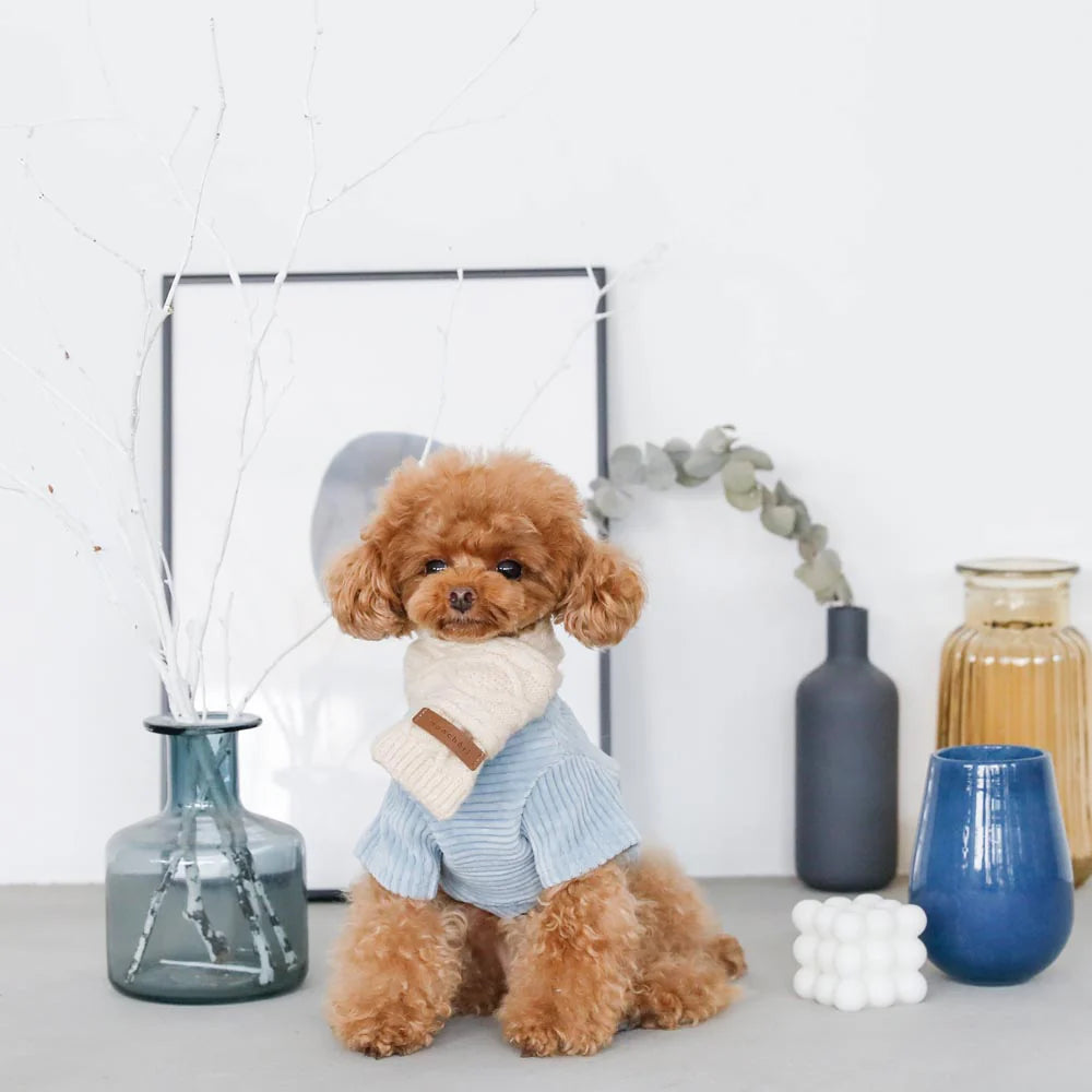 羊絨混合編織圍巾