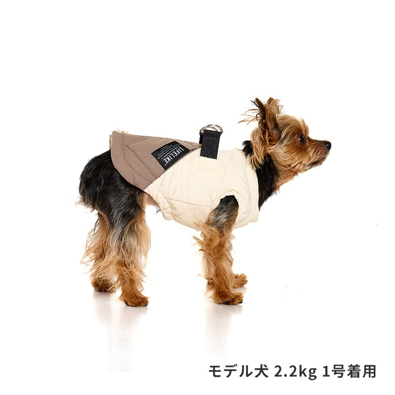 雙色菱格外套背帶