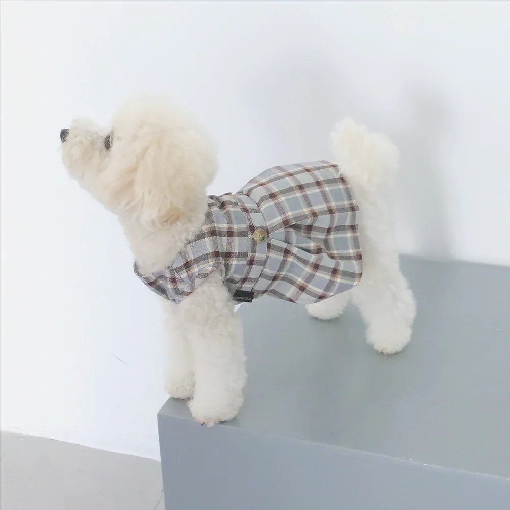 toutoucoco經典格紋寵物洋裝