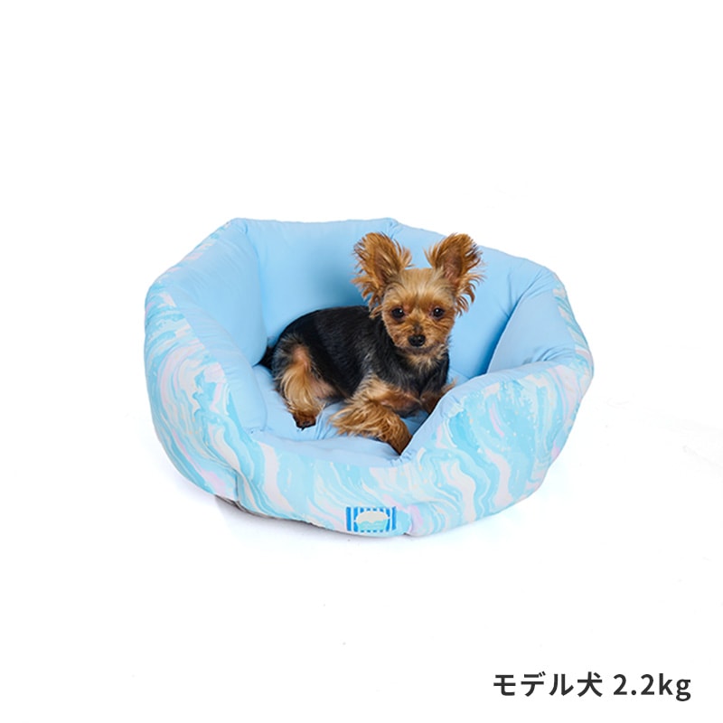 冰淇淋漸層紋涼感圓形寵物床