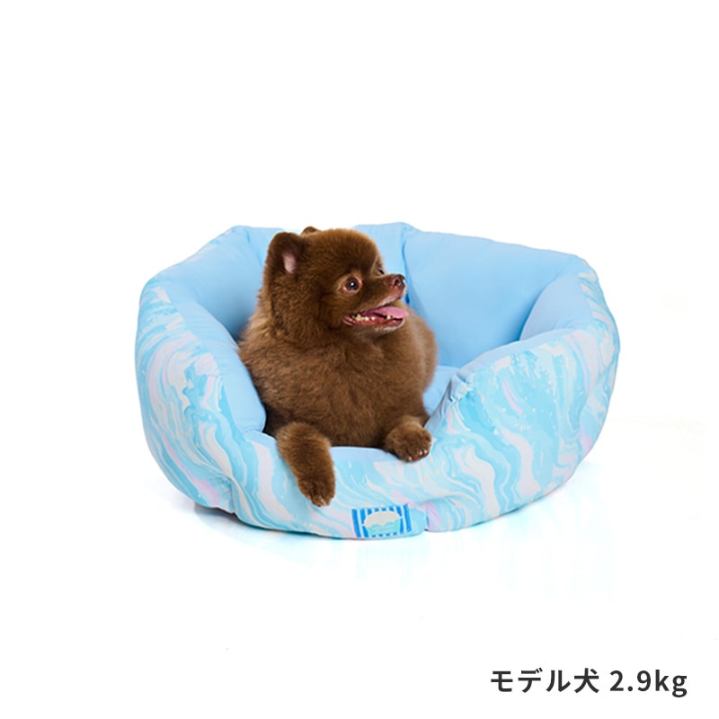 冰淇淋漸層紋涼感圓形寵物床